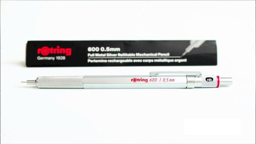 Imagen 2 de 10 de Lápiz Portaminas Metálico Rotring 600 0.5mm