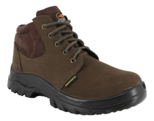 Botina Segurança Couro Ecosafety Ps137 Bico Composite