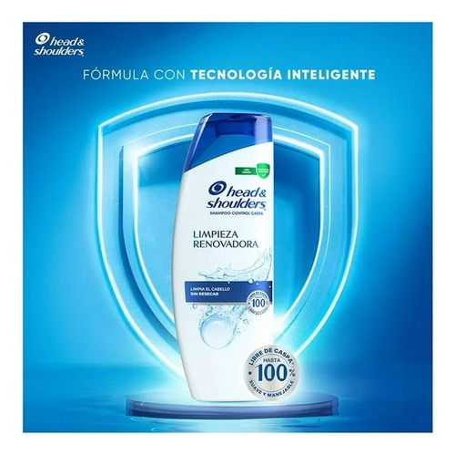 6 Pzas Head & Shoulders Limpieza Renovadora.