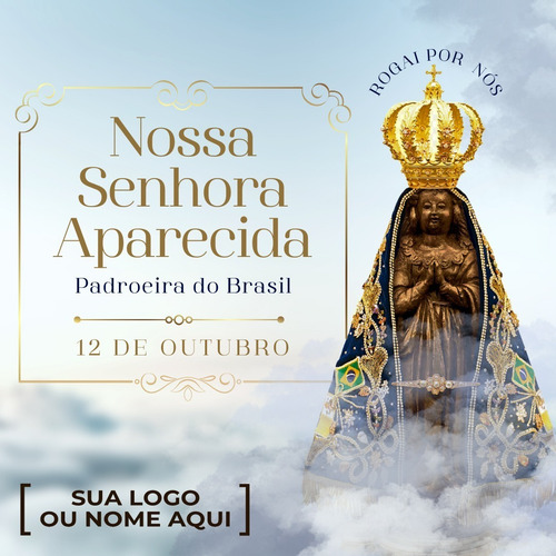 Arte Digital Post Postagem Dia De Nossa Senhora Aparecida 02