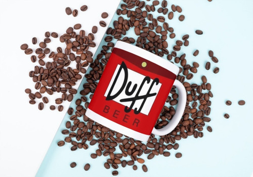 Taza Café Los Simpson Duff Cerveza Homero Bart Animado 11 Oz