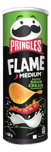 Batata Pringles Flame Medium Kickin Sour Cream 160g