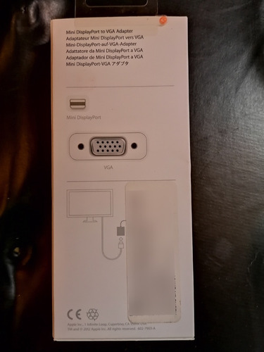 Adaptador Apple Mini Displayport A Puerto Vga