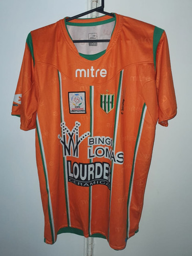 Camiseta Banfield Mitre Naranja Utileria Libertadores 2010