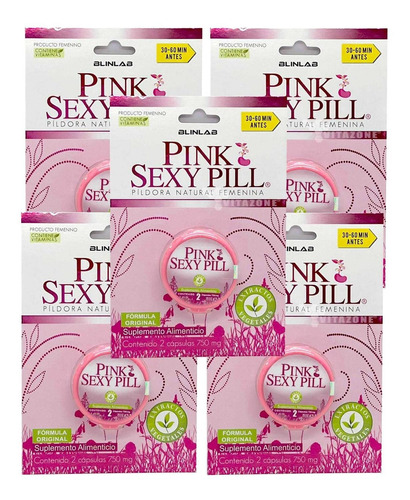 Pink Sexy Pill Píldora Natural Femenina 2 Cáps Blinlab 5 Bli