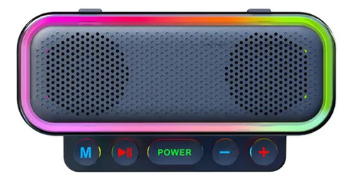 Parlante Bluetooth Portátil Con Led Y Batería Recargable