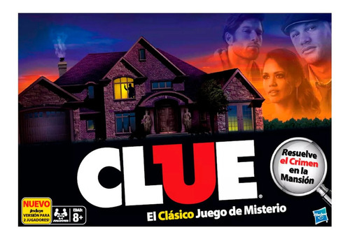 Imagen 1 de 6 de Juego De Mesa Hasbro Clue Juego Clásico De Misterio +8 Años