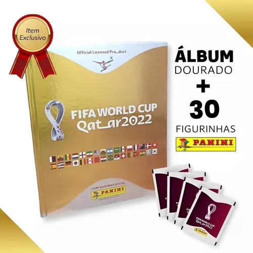Álbum Capa Dura Copa Do Mundo Qatar 2022 + 30 Figurinhas