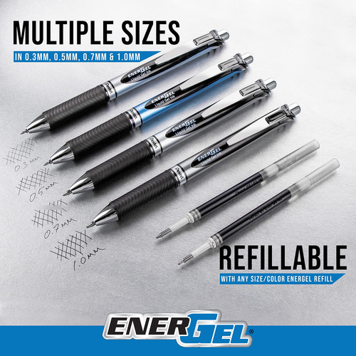 Bolígrafos De Gel Punta Media 0.7 Mm Barriles Surtidos