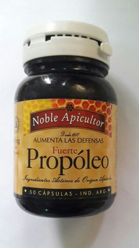 Propoleo Noble Apicultor  Antibiotico Natural 50 Capsulas