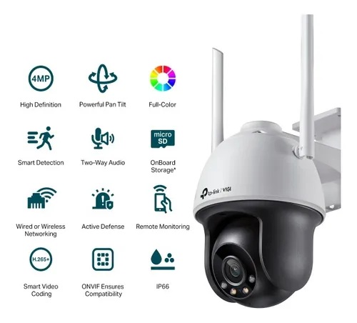 Cámara Tp-link Vigi C540-w Domo 4mp Wi-fi Blanco