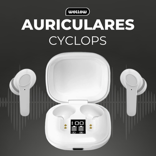 Auricular Wollow Cyclops Bluetooth Cancelación De Ruido 4hs