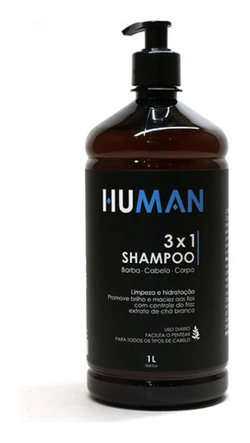  Shampoo 3x1 Barba - Cabelo - Corpo Limpa Perfuma E Hidrata