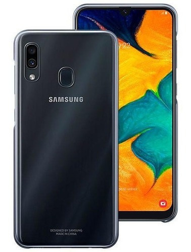 Imagem 1 de 5 de Capa Galaxy A30 Degrade Preta Capinha Case Original Lacrada Samsung