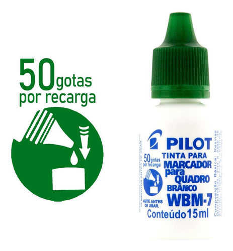 Tinta Para Marcador De Quadro Branco Reabastecedor - Verde