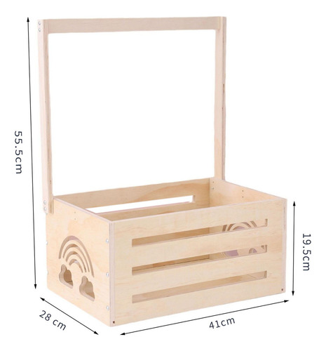 Cesta De Madera Para Bebé, Armario Con Cajón Para Baby