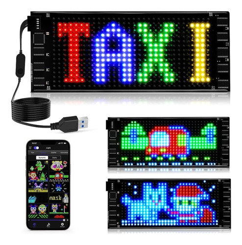 Letreiro Painel Digital Led Editavel App Loja Vitrine Carro