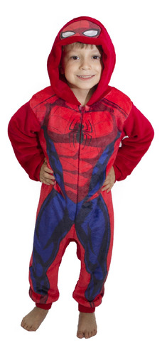 Mameluco Marvel Niño Con Gorro Bordado Spiderman 