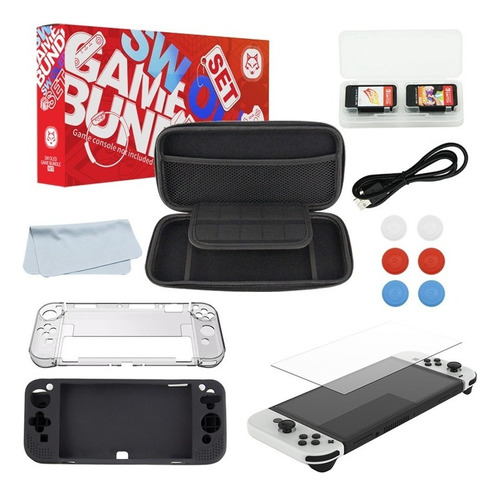 Pack 13 En 1 Protección Total Nintendo Switch Oled