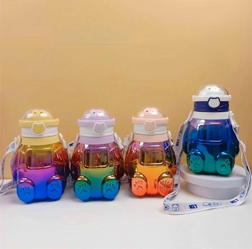 Botella De Agua Infantil Colores Tornasol Astronauta 800ml A