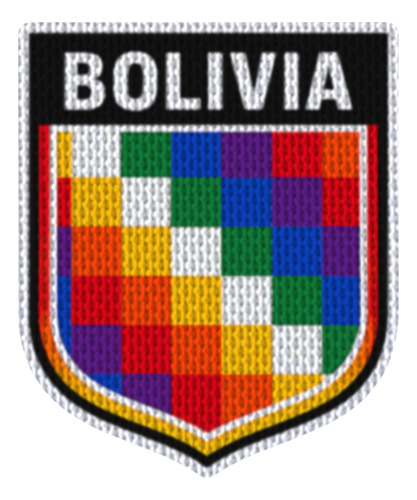 Parche 7,5cm Fshd Emblema Wiphala Bolivia Modelo 02 Emblema Wiphala Bolivia Modelo 02