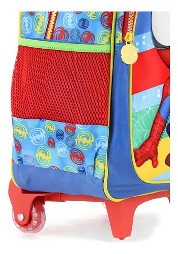 Mochila Com Rodas Escolar Xeryus 16 Marvel Homem Aranha Spidey E