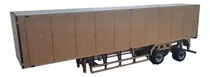Comprar Miniatura Carreta Baú 2 Eixos Em Mdf Escala 1\u002F32