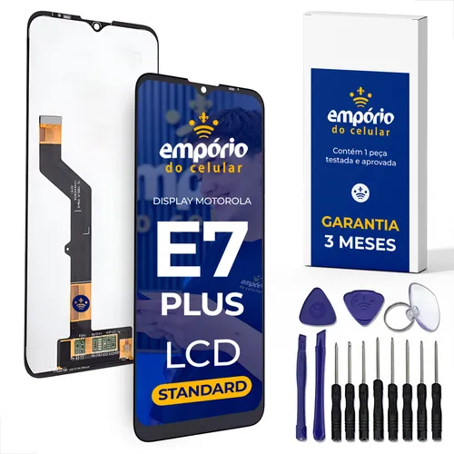 comprar Tela Frontal Display Compatível Moto E7 Plus Empório