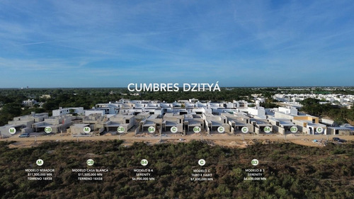 Casa En Venta Una Planta, Serenity Con 4 Recámaras Y Alberca, Mérida, Dzityá