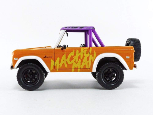 Jada 1:24 Diecast 1973 Ford Bronco Con Figura De Macho Man