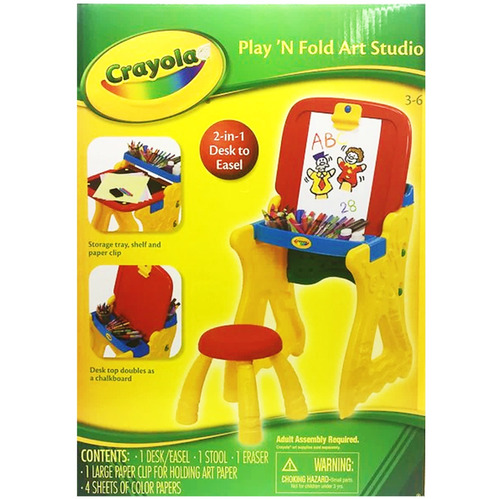 Crayola Estudio Arte 2 En 1 Mesa Caballete Mundo 5013