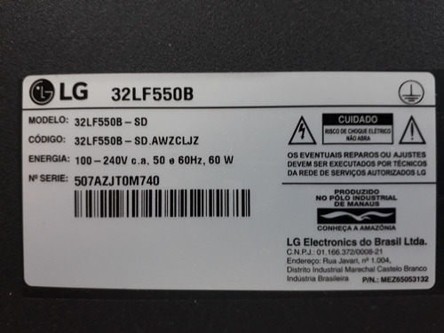 Placa Principal LG 32lf565b 32lf550b Eax66167204 (1.0)