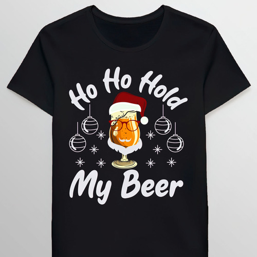 Remera Ho Ho Hold My Beer Christmas In July 82562092