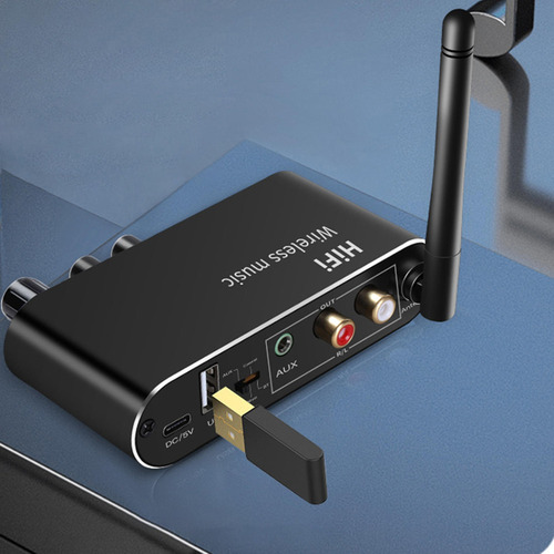 . Convertidor De Audio Óptico Analógico Digital Bluetooth