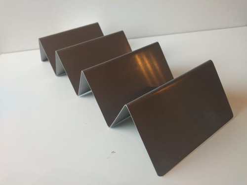 Porta Taco De Acero Inoxidable Para 3-4 Tacos Set 10 Piezas