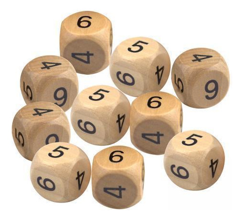 3 Juego De Dados De 10 Uds., Juego De Viaje, Juguete 1,6 Cm