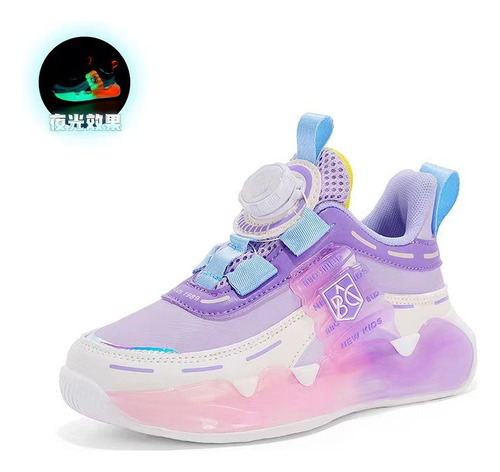 Zapatos De Baloncesto Para Niños Y Niñas Luminosos