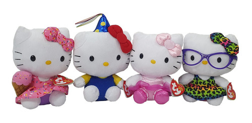 Coleção Hello Kitty Com 4 Pelúcias - By Sanrio - Original