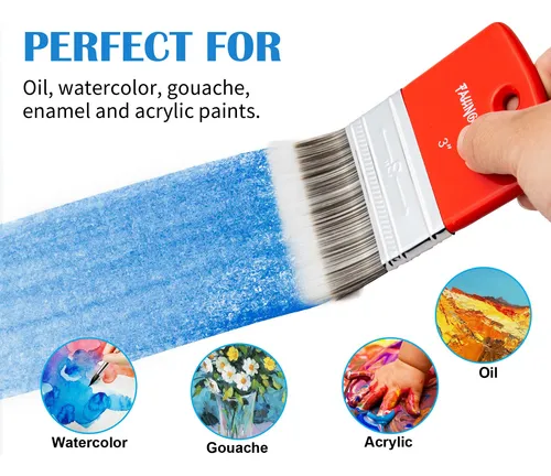 Falling In Art Pincel Plano De Paleta Para Pintura Al Oleo Y