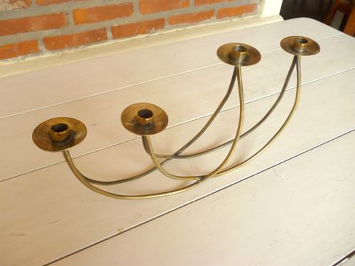 Candelabro Bronce 4 Brazos