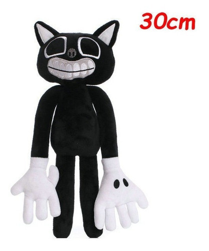 Boneco Cartoon Cat Pelúcia Desenho Animado Monstro Cor Preto