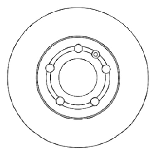 Disco Freno Delantero (256mm) Breme Audi A3 96-03