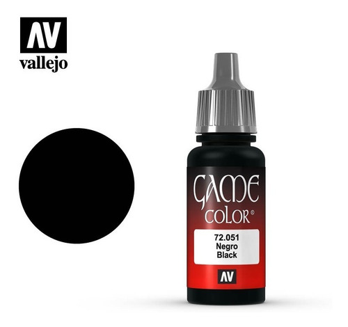 Imagen 1 de 2 de Game Color 17ml.051-negro