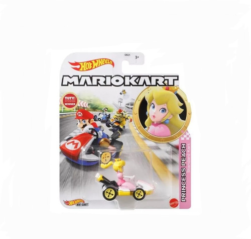 Hot Wheels Mario Kart Peach Escala 1/64 Original 100% Mattel