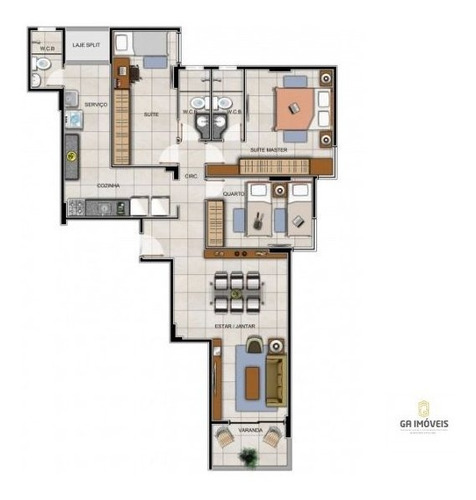 Imagem 9 de 11 de Apt Novos No Stella Maris, Varanda, 3 Quartos, 1 Suíte, Lazer Completo A Partir 581mil! - 629