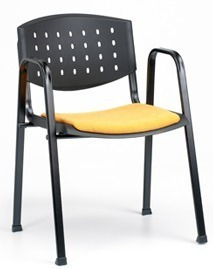 Imagen 3 de 3 de Silla Oficina Recepción Prisma 50 Apilable Kromos Colores Vs
