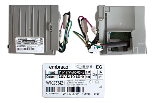 Modulo Tarjeta Inverter Compresor Embraco 115-127 V 50-60 Hz