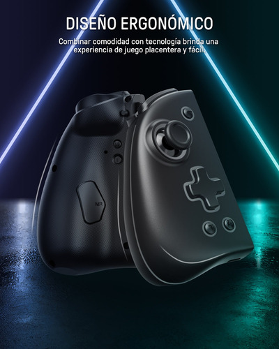 Joystick Funlab Luminous Switch Joypad Inalámbrico Control Para Nintendo Switch Color Negro