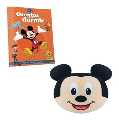 Almohadita Peluche Mickey Mouse Disney + Cuento P/dormir