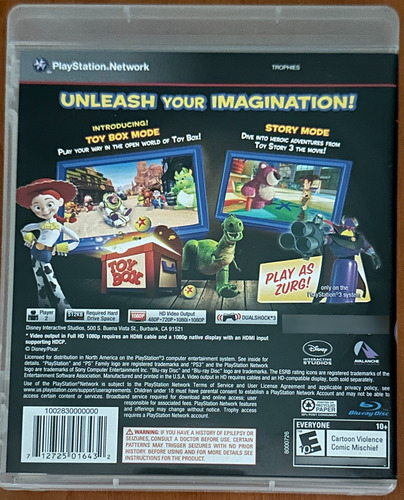 Toy Story - Ps3 (Usado)
